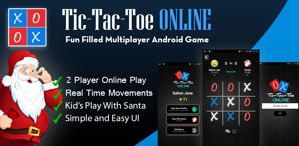 Tic Tac Toe Multiplayer . Online Games .